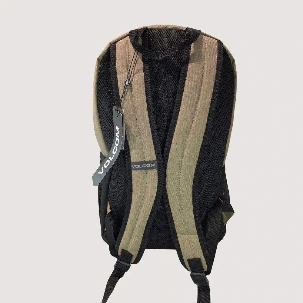 Volcom Variable Backpack Dark Khaki D6532512 Padded Laptop Sleeve New - Picture 2 of 7